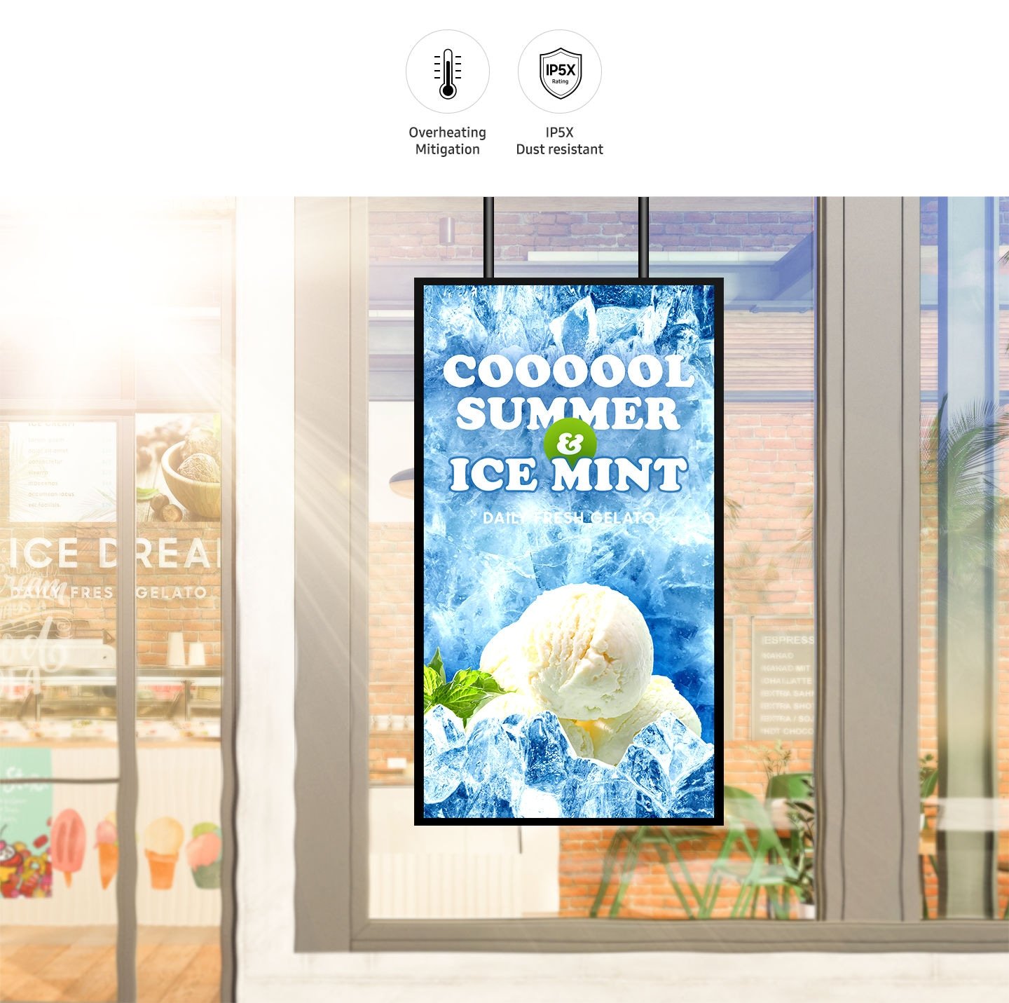 Samsung LH55OMBEBGBXXY 55 inch OMB Series outdoor digital signage display durable-performance – image 7