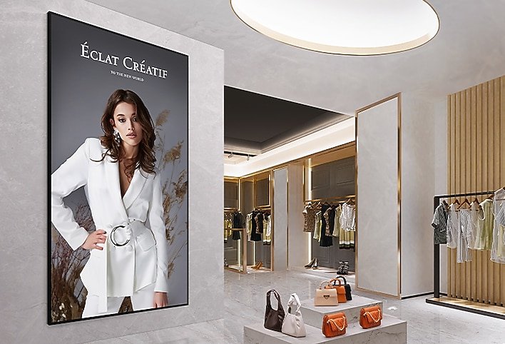 Samsung QM98C – QMC Series 98" (MPN: LH98QMCEBGCXZA) 9 Samsung QM98C 98 inch QMC Series digital signage display scale-up-your-business-with-a-supersized-screen – image 1