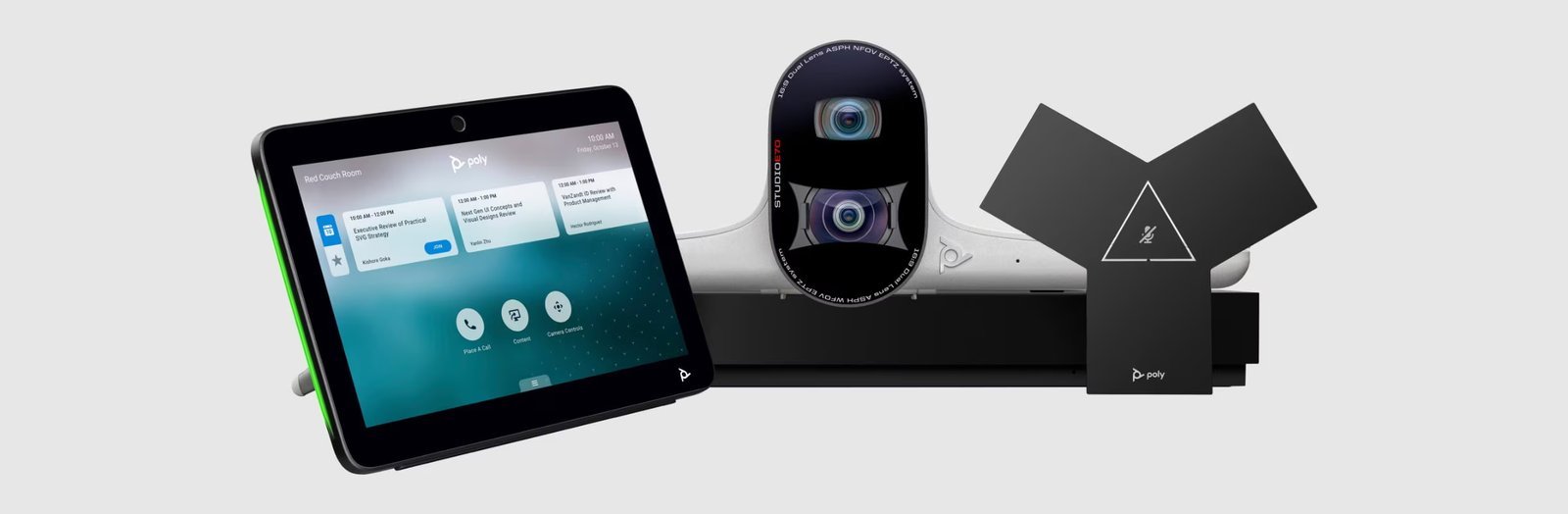 HP Poly G7500 | Modular 4K Video Conferencing Codec with EagleEye IV Camera and IP Microphone 5 HP Poly G7500 IP table microphone beamforming NoiseBlockAI
