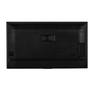 Hisense 55DP30FE front display panel with 4K resolution showing retail product imagery