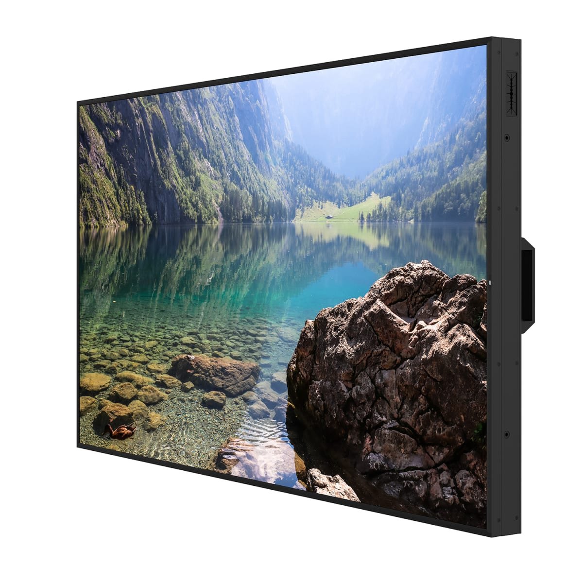 Hisense 55WH80F Window-Facing High Brightness Display | Sunlight-Readable Signage 6 Hisense 55WH80F mounted in portrait orientation for menu board deployment