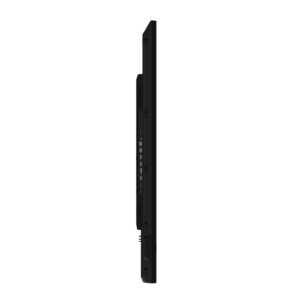 Hisense 65DM66D front view showing 4K display panel and narrow bezel in retail environment