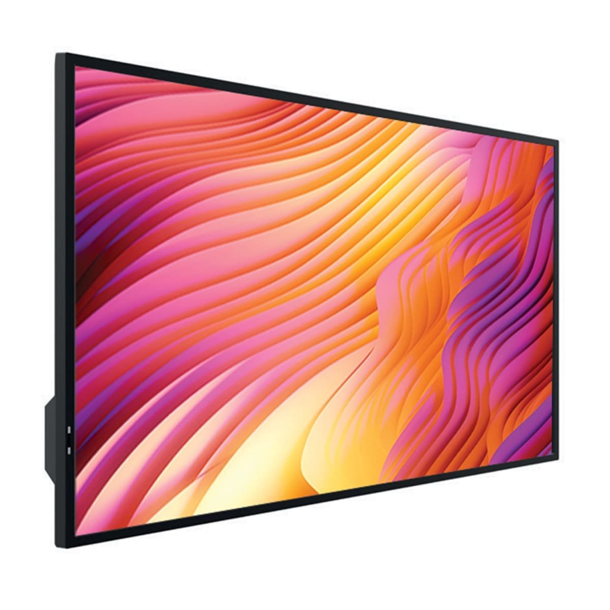 Hisense 75DM66GE 75" 4K Commercial Digital Signage Display | 24/7 Networked Signage 2 Hisense 75DM66GE digital signage display angle profile — large format retail and corporate deployment