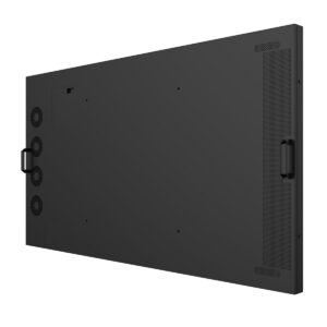 Hisense 75WH80GE front panel showing 4K display active in high ambient light retail window