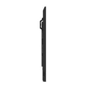 Hisense 86DM66D front-facing view showing 4K display in retail merchandise showcase