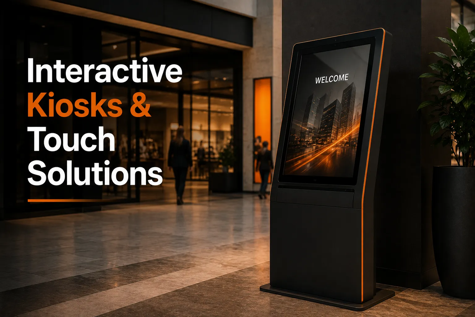 Digital Signage, Video Conferencing & Computing Solutions 9 Interactive Kiosks and Touch Solutions