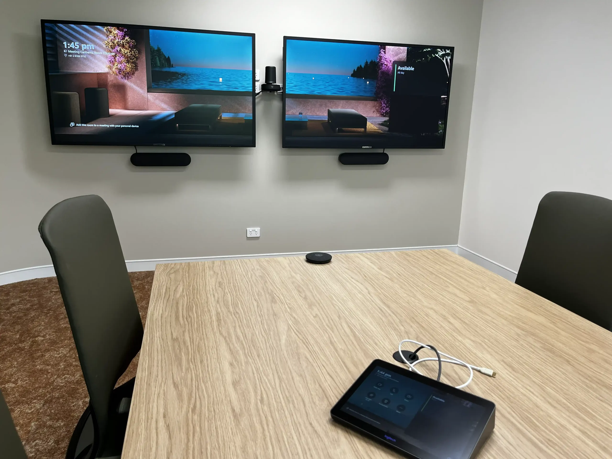 Digital Signage Solutions in Adelaide for Business, Retail & Education 16 Meeting room real world example Patrizia Canberra
