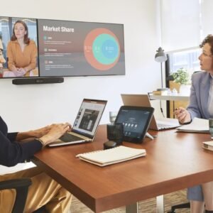 HP Poly Studio X32 4K all-in-one video bar small meeting room PoE front view