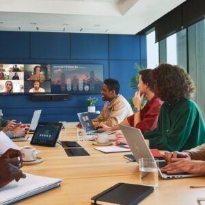 HP Poly Studio X72 4K video bar large conference room wall mount TC10