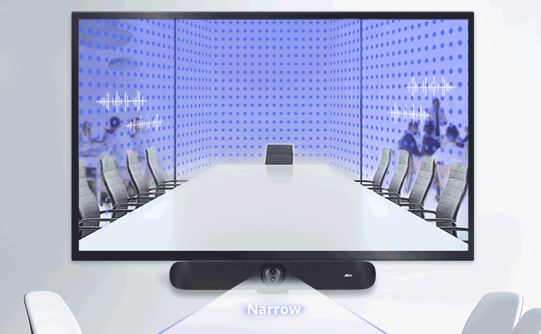 AVer VB350 | Dual 4K USB Video Bar with 18X Hybrid Zoom and 14-Microphone Array 3 AVer VB350 stable lens switching seamless hybrid meetings