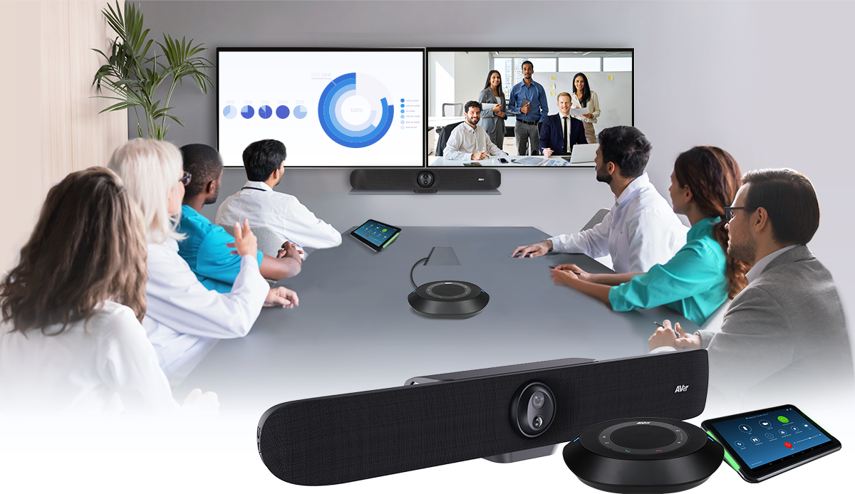 AVer VB370A | 4K Dual-Lens Android Video Bar with AI Voice Tracking, 18X PTZ Zoom, and Native Zoom Rooms for Large Meeting Rooms 3 AVer VB370A Android 13 Zoom Rooms certified native no PC enterprise