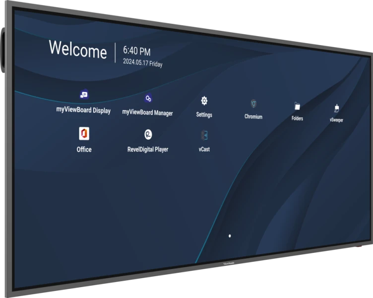 ViewSonic CDE92UW 92" 5K Digital Signage Display | Commercial Networked Signage 2 ViewSonic CDE92UW mounted in retail environment showing 5K resolution clarity and horizontal aspect ratio