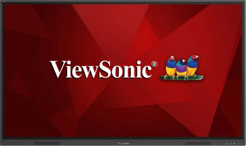 ViewSonic IFP75G1 75" UHD Commercial Digital Signage Display | OS-Free Plug & Play 1 ViewSonic IFP75G1 75-inch commercial digital signage display front view in retail environment
