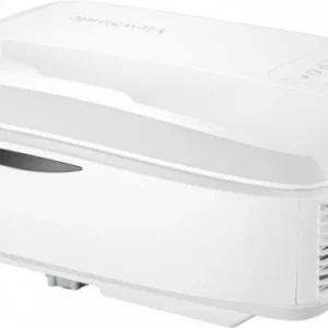 ViewSonic LS832WU laser installation projector front view showing compact ultra-short throw design