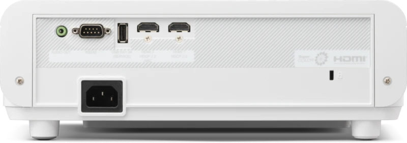 ViewSonic LX720-4K Laser Installation Projector | 4K 3,500 Lumens for Education & Corporate 6 ViewSonic LX720-4K wireless casting demonstration with smartphone and Google TV interface