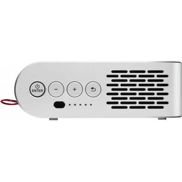 ViewSonic M1+_G2 Portable LED Projector | Commercial Digital Signage Display 7 ViewSonic M1+_G2 side profile demonstrating ultra-slim portable construction