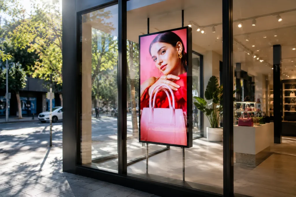 hisense samsung window facing high brightness retail