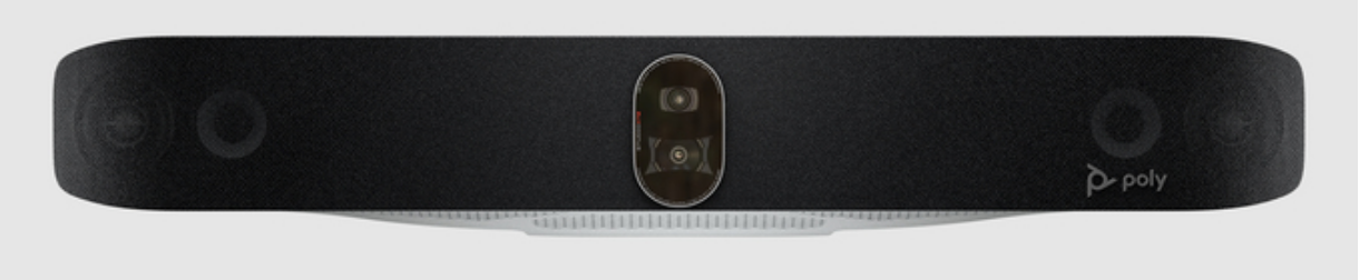 HP Poly Studio X72 front view DirectorAI privacy shutter Poly Lens management