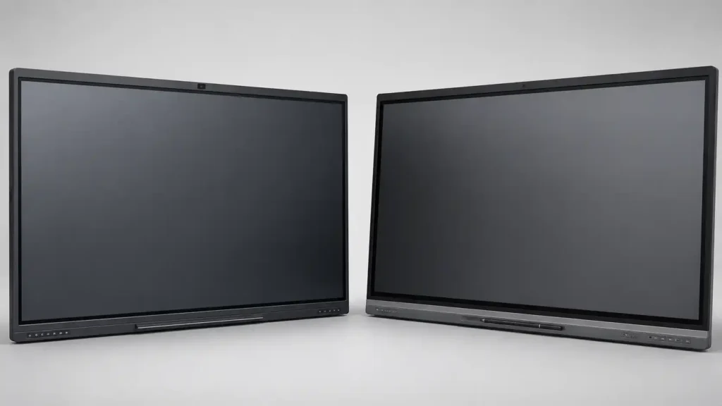 Best Interactive Whiteboard 2026 – Smart Learning & Collaboration 12 Interactive whiteboard comparison guide showing commercial display platforms including Samsung Flip Pro SMART Board Promethean ViewSonic and Hisense for education and enterprise Australia