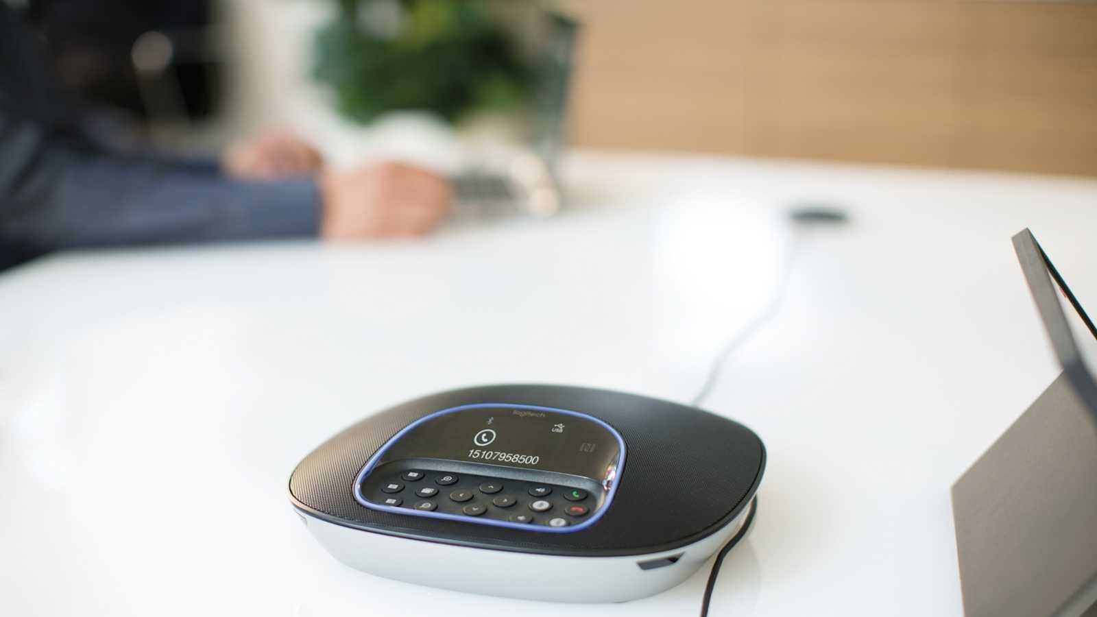 Logitech Group remote control dock speakerphone PTZ controls