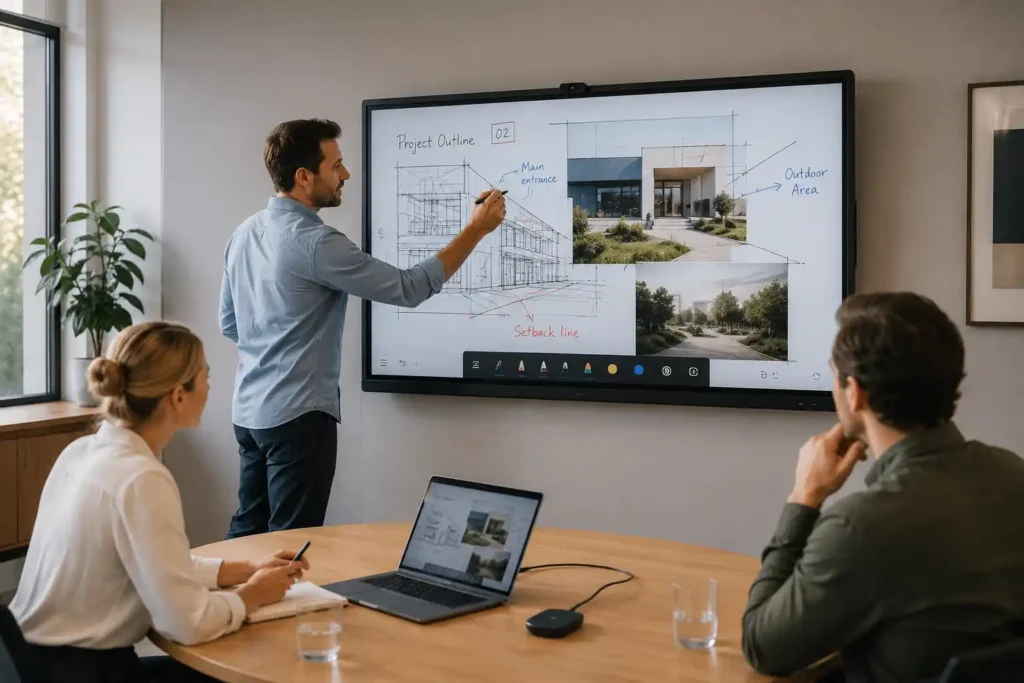 samsung flip pro interactive whiteboard meeting room