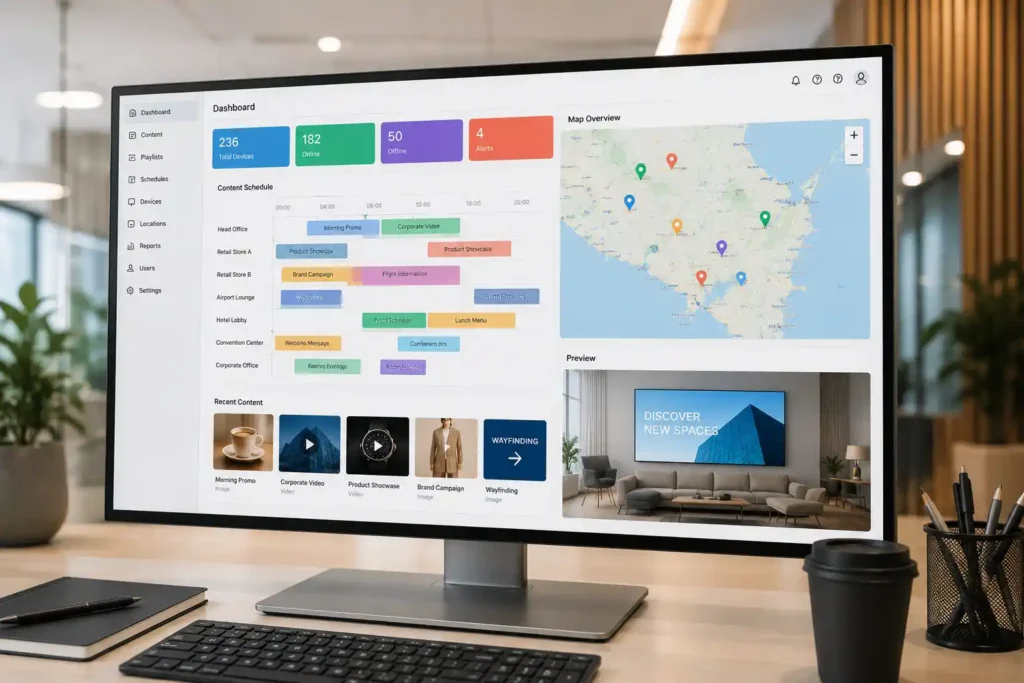samsung magicinfo vxt signage content management platform