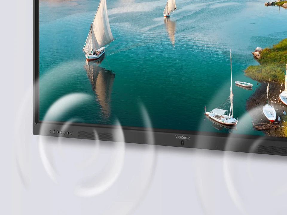 ViewSonic IFP6535-1-1C dual USB-C connectivity showing single-cable presenter power delivery and video input
