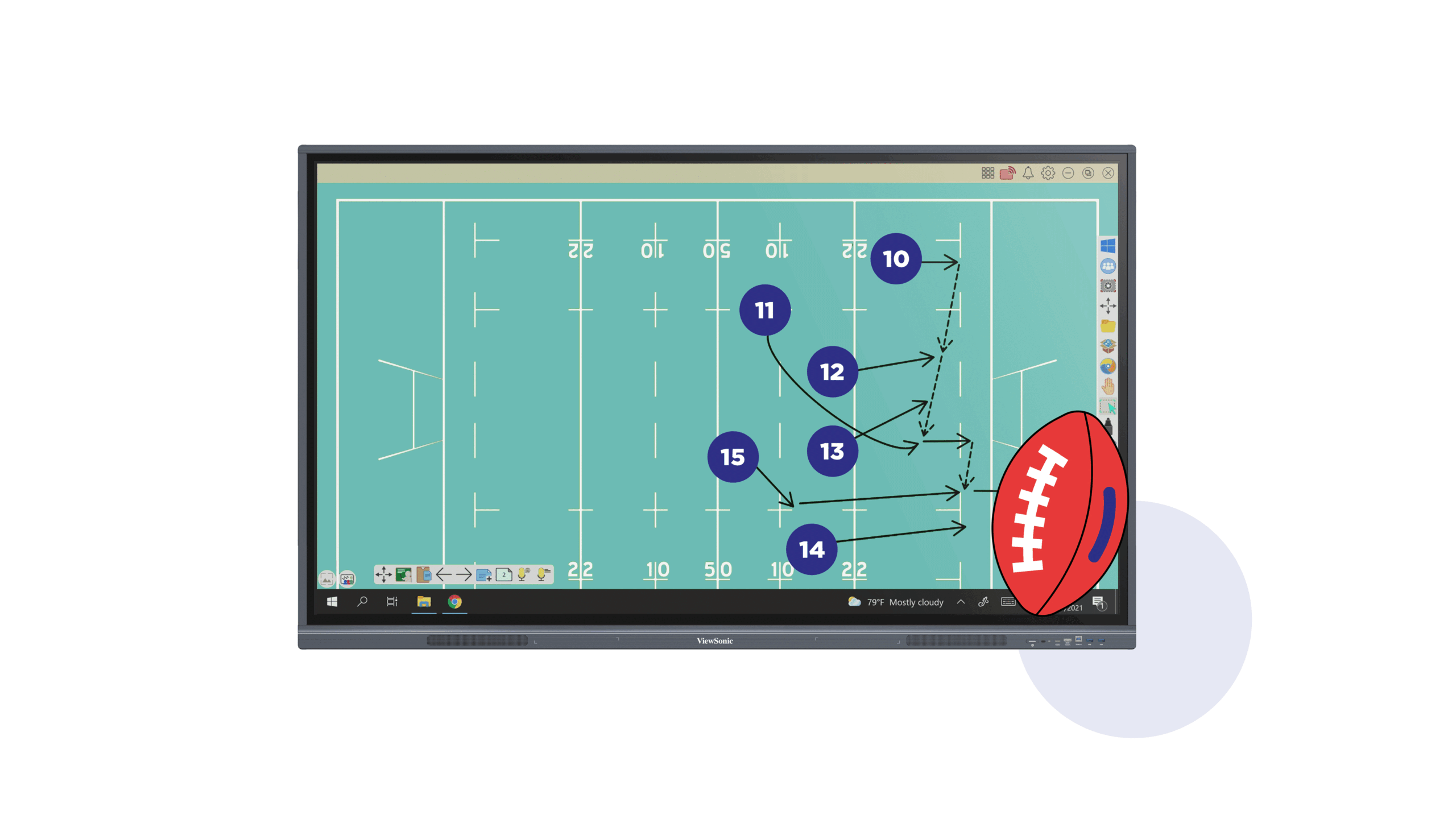 ViewSonic IFP7533-G 75" 4K Interactive Flat Panel Display for Classroom and Enterprise Collaboration 12 ViewSonic IFP7533-G integrated with myViewBoard annotation software for interactive lesson delivery
