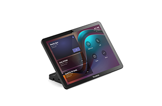 Yealink MeetingBar A50 | All-in-One Video Bar for Medium to Large Meeting Rooms 3 Yealink MeetingBar A50 with CTP25 touch panel tablet interface close-up