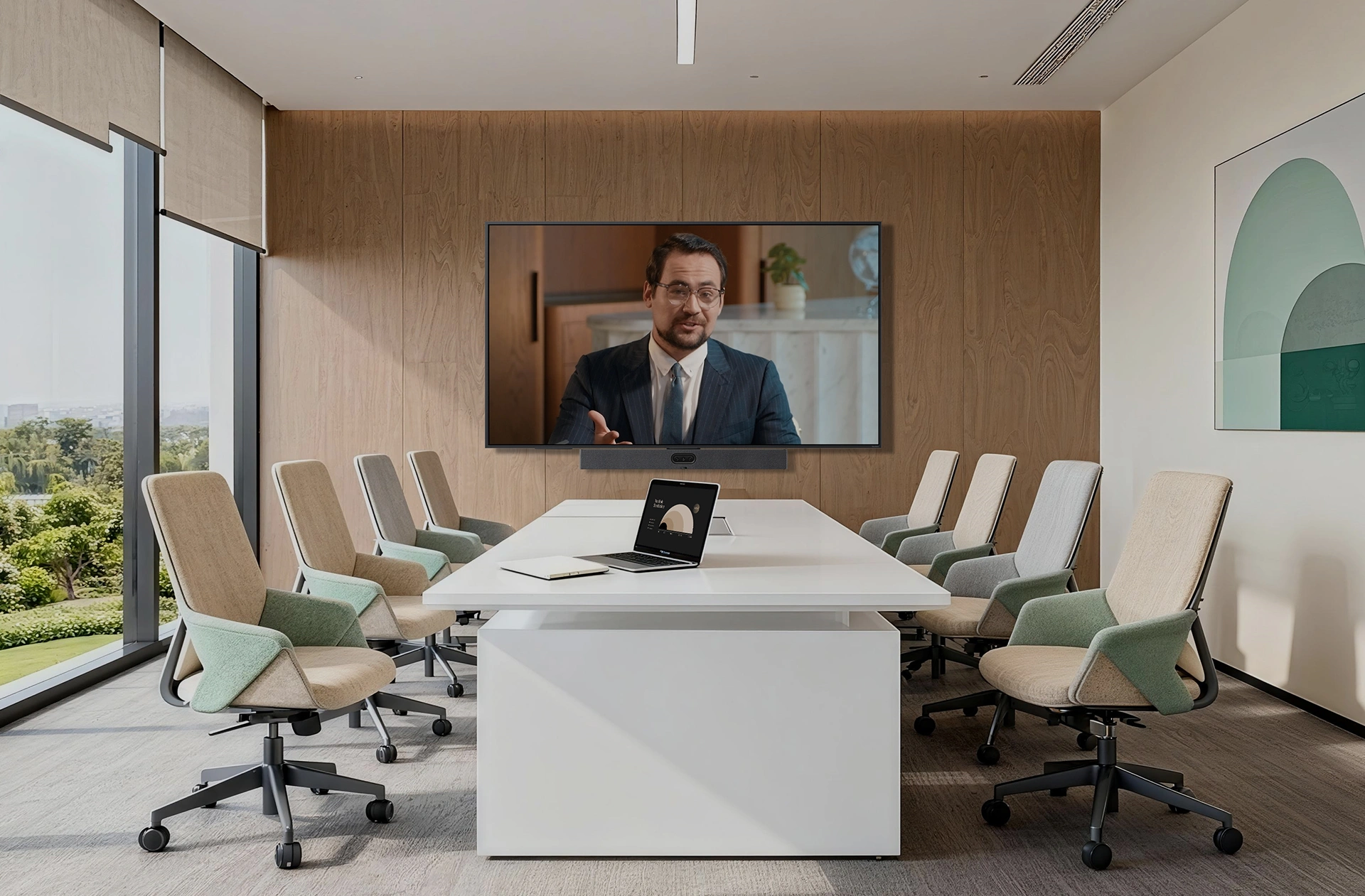 Yealink MVC S50 | Microsoft Teams Rooms System for Small to Medium Meeting Rooms 9 Yealink MVC S50 complete system overview MCore4 MeetingBar A50 MTouch Plus RoomSensor kit