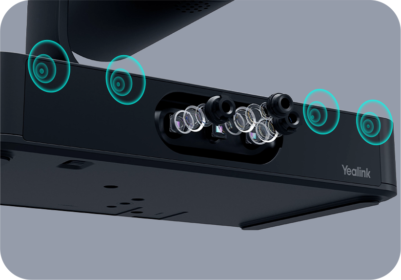Yealink SmartVision 80 | Four-Lens PTZ Camera for Large Rooms, Lecture Theatres and Training Spaces 6 Yealink SmartVision 80 presenter tracking speaker tracking IntelliFocus auto framing AI