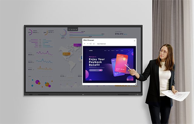 LG 75" CreateBoard Standard 4K Interactive Whiteboard with AI 14 LG 75