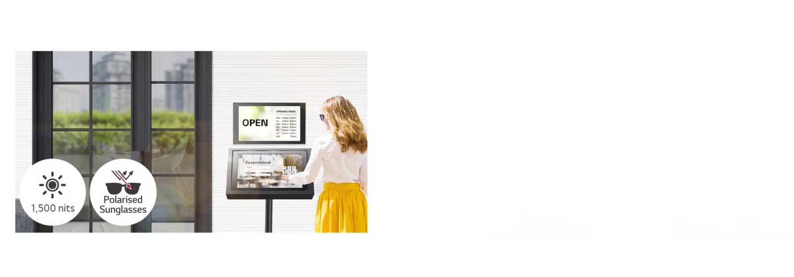 LG 22" 1,500nit FHD Outdoor Digital Signage Display 6 LG 22