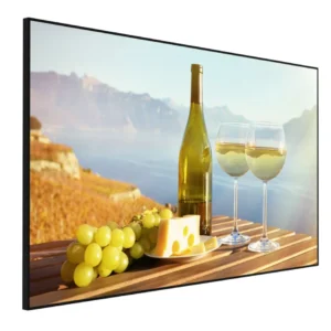 Soniq 43″ FHD Commercial Display front view showing Full HD panel for retail digital signage