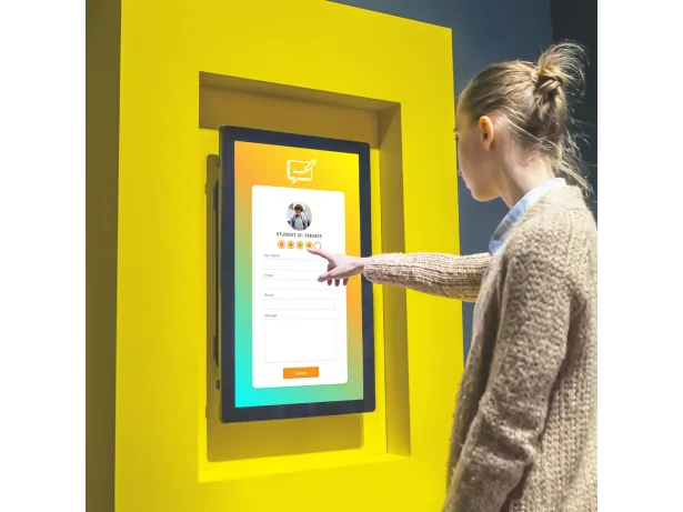 Soniq 55″ Interactive Touch Kiosk Display | Capacitive Self-Service Screen for Retail & Reception 3 Soniq 55BFE60G freestanding touch display suitable for retail showrooms and corporate reception areas