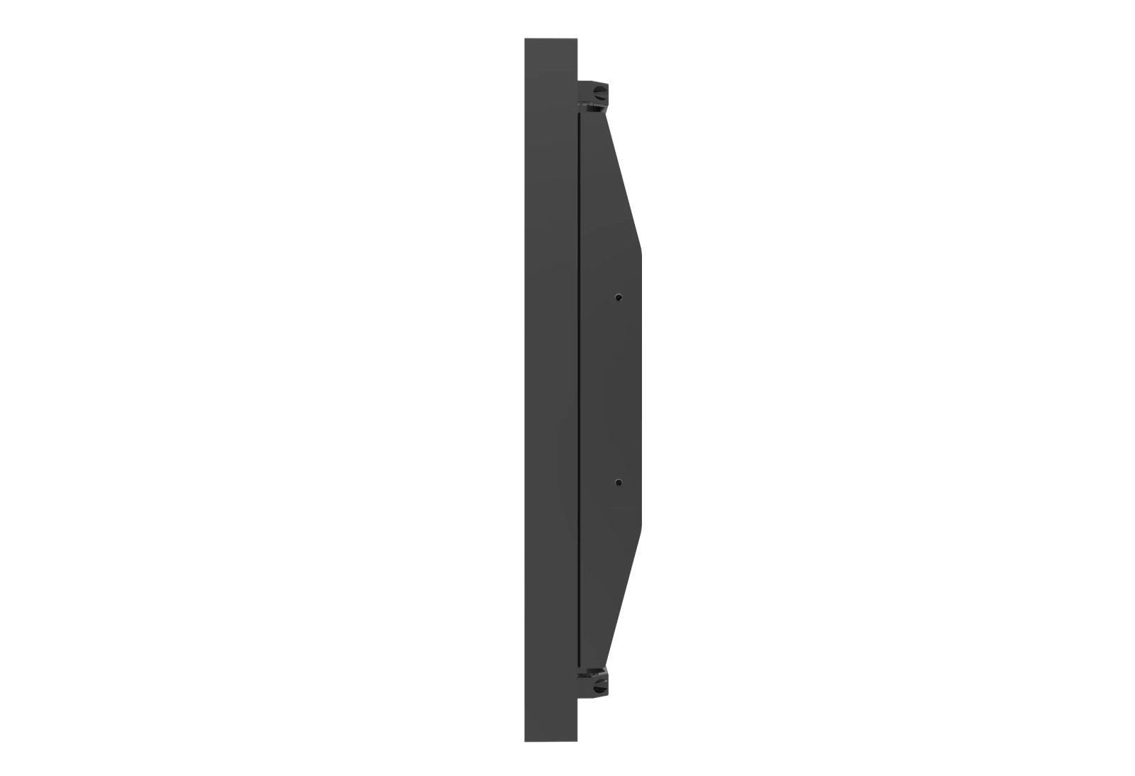 Soniq 55" Outdoor High Brightness Commercial Display | IP66 Weatherproof Digital Signage 3 Soniq Outdoor Wall Mounted Digital Display S55UZ26A-AU side profile highlighting 95.5mm depth and aluminium galvanised construction