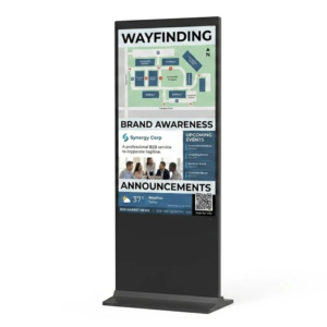 Soniq 65″ 4K Freestanding Non-Touch Display front view showing 4K panel clarity