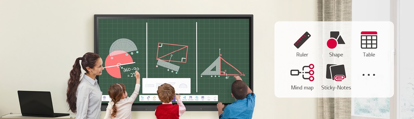 LG 98" CreateBoard 4K Interactive Whiteboard with ConnectedCare 8 LG 98