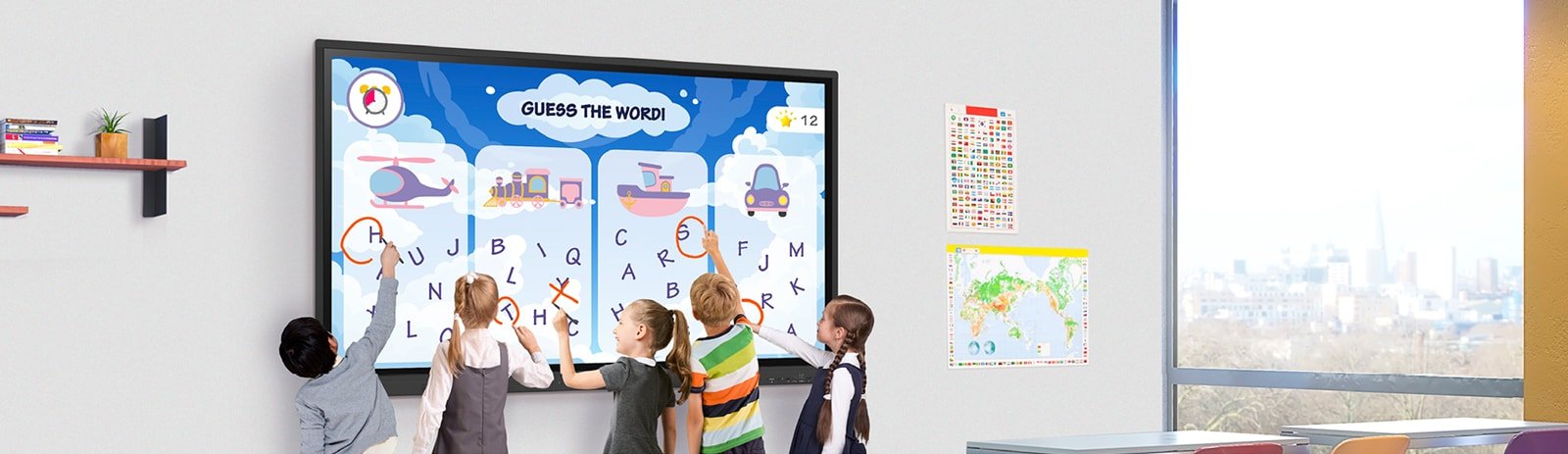 LG 98" CreateBoard 4K Interactive Whiteboard with ConnectedCare 9 LG 98