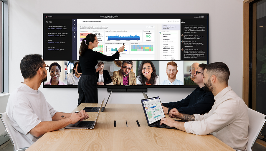 CommBox Horizon 105 Inch 21:9 Ultra Wide Interactive Display | CBIH105 5 CommBox Horizon 105 Inch — hybrid meeting room collaboration