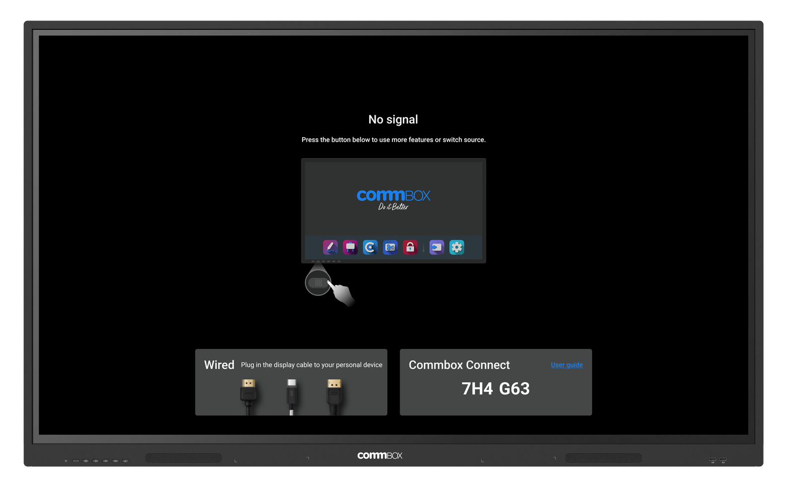 CommBox Interactive Neo 75 Inch Interactive Display | CBIN75 4 CommBox Interactive Neo 75 Inch — BYOD-ready interactive display