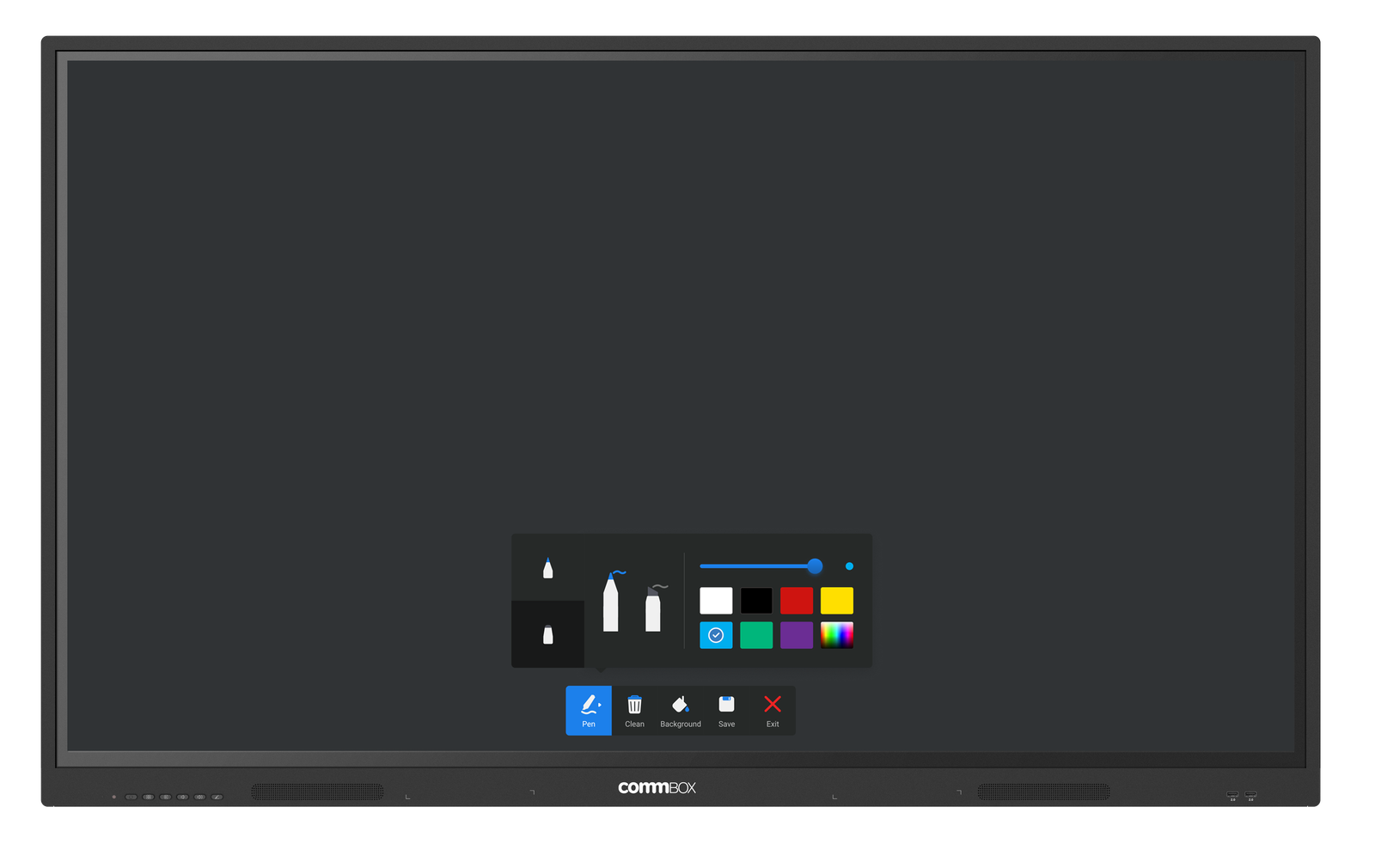 CommBox Interactive Neo 75 Inch Interactive Display | CBIN75 10 CommBox Interactive Neo 75 Inch — Q-SYS certified professional AV display