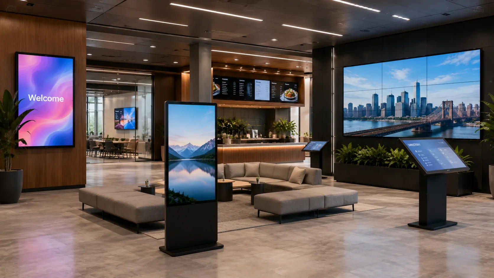 Digital signage solutions hub