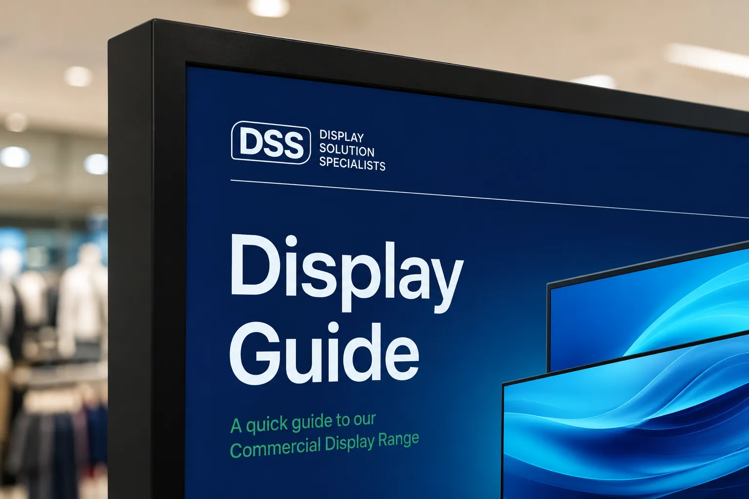 Digital signage display guide