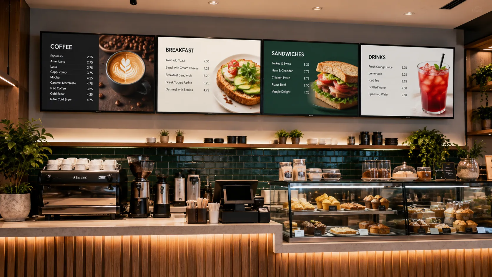 Digital menu boards