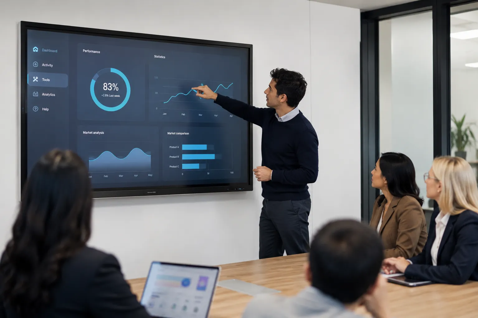 Touch display panels for business and education