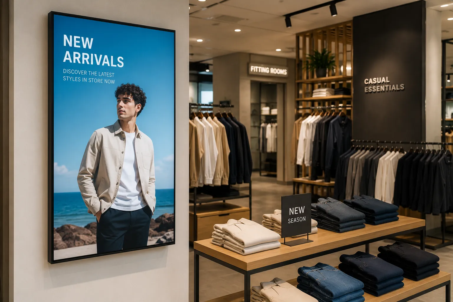 Digital signage for retail