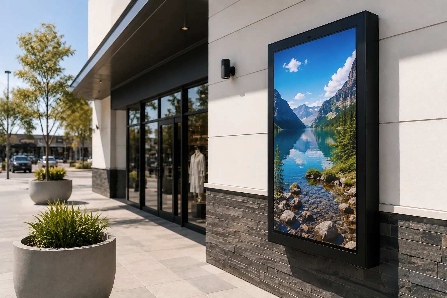 Outdoor digital signage guide