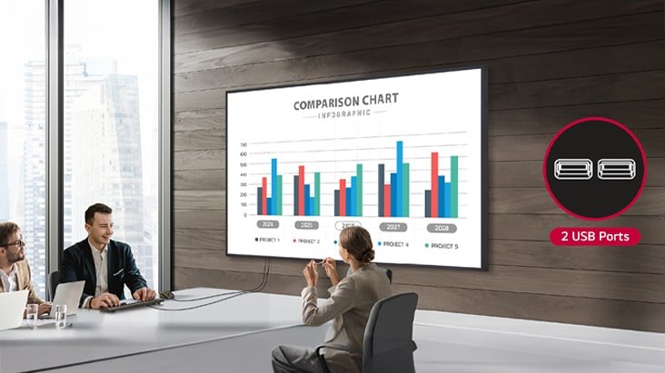 LG 65" 4K UHD 700nit 24/7 Digital Signage Display 10 LG 65