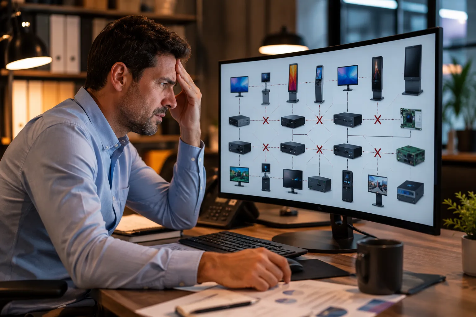 The cost of choosing digital signage hardware before the CMS platform